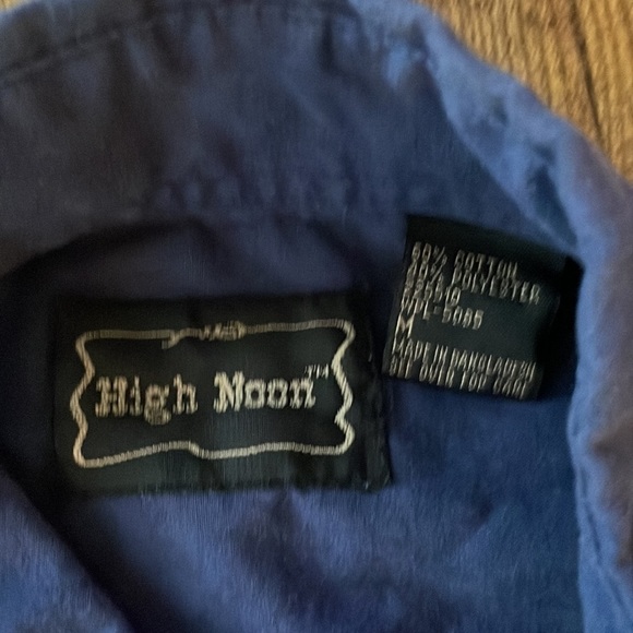 High Noon Eagles Embroidered Collared Shirt Rodeo men’s Size M. - Picture 5 of 6